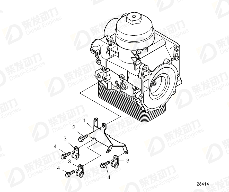 volvo penta Retaining plate 21265635 Drawing volvo penta Retaining plate 21265635 Drawing